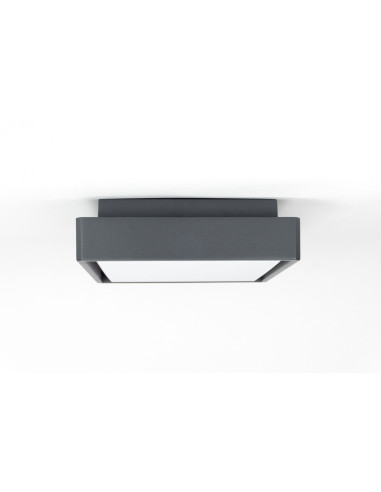 BENI PLAFON ZEWNĘTRZNY LED 18W 4000K 1069LM KWADRAT 20cm x 20cm CIEMNY POPIEL BN-KW200 SU-MA