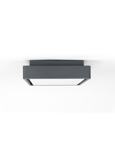 BENI PLAFON ZEWNĘTRZNY LED 18W 4000K 1069LM KWADRAT 20cm x 20cm CIEMNY POPIEL BN-KW200 SU-MA