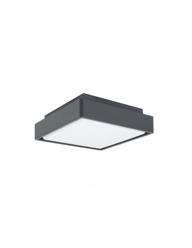 BENI PLAFON ZEWNĘTRZNY LED 18W 4000K 1069LM KWADRAT 20cm x 20cm CIEMNY POPIEL BN-KW200 SU-MA