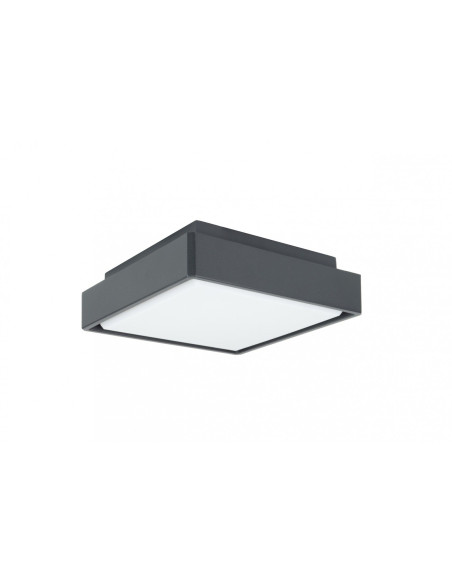 BENI PLAFON ZEWNĘTRZNY LED 18W 4000K 1069LM KWADRAT 20cm x 20cm CIEMNY POPIEL BN-KW200 SU-MA