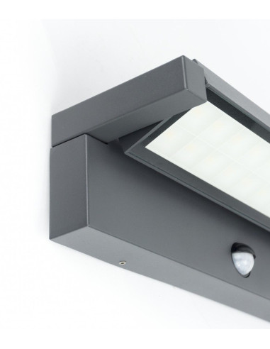 REN KINKIET LED SENSOR 27W 4000K 2920LM IP65 364MM CIEMNY POPIEL RN-KPIR SU-MA