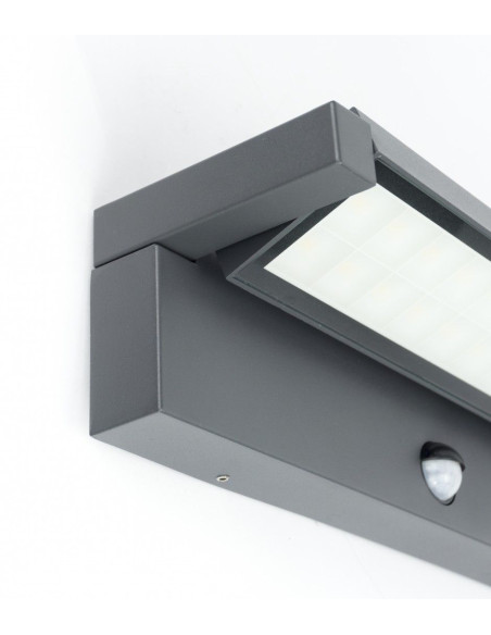 REN KINKIET LED SENSOR 27W 4000K 2920LM IP65 364MM CIEMNY POPIEL RN-KPIR SU-MA