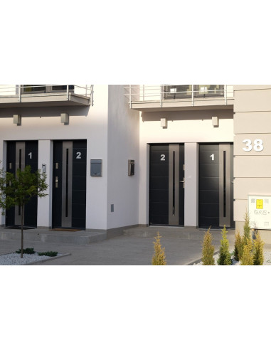 ADELA KINKIET ELEWACYJNY JEDNOKIERUNKOWY KWADRATOWY IP54 1 X E27 SREBRNY 8002 AL. SU-MA