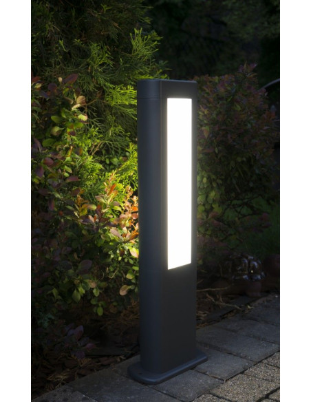 LAMPA KINKIET ELEWACYJNY 8W 560LM 4000k IP54 CIEMNY POPIEL GL-15404 SU-MA