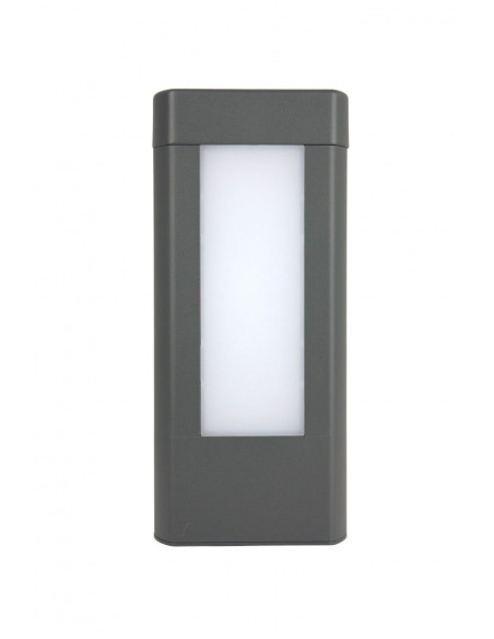 LAMPA KINKIET ELEWACYJNY 8W 560LM 4000k IP54 CIEMNY POPIEL GL-15404 SU-MA