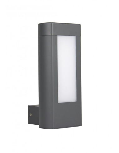 LAMPA KINKIET ELEWACYJNY 8W 560LM 4000k IP54 CIEMNY POPIEL GL-15404 SU-MA