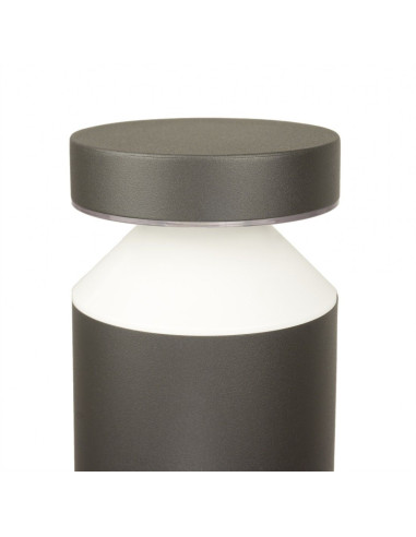 LAMPA LED STOJĄCA SŁUPEK 75CM 6W 440LM 4000K IP44 CIEMNY POPIEL DL-750 SU-MA