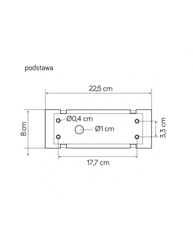 FORM B KINKIET LED 9W 4000K 386LM IP65 CIEMNY POPIEL  SU-MA