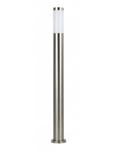 Inox LAMPA STOJĄCA SŁUPEK 110CM 1 X E27 IP44 SREBRNY ST 022-1100 SR SU-MA