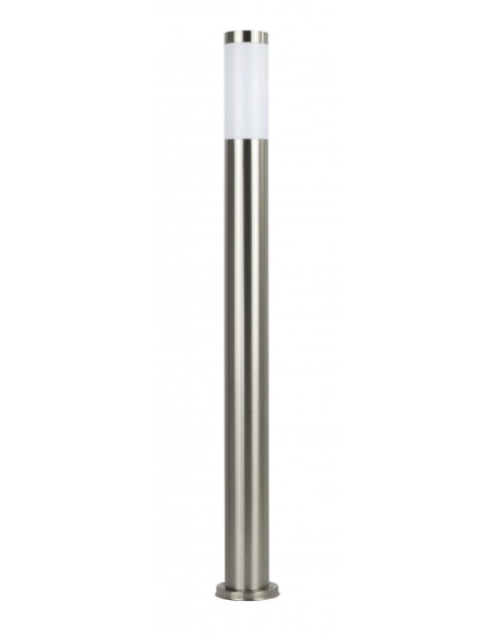Inox LAMPA STOJĄCA SŁUPEK 110CM 1 X E27 IP44 SREBRNY ST 022-1100 SR SU-MA