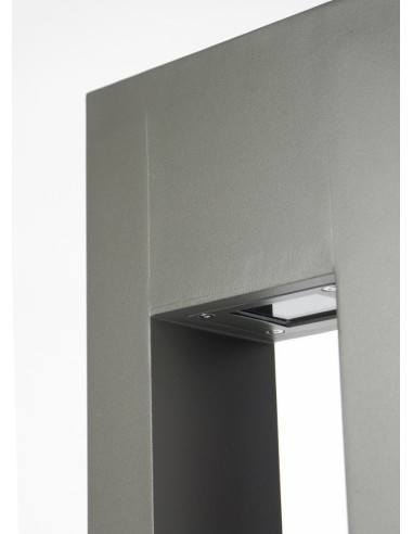 REKTAN LAMPA SŁUPEK OGRODOWY 1 X GU10 90cm IP65 CIEMNY POPIEL RE-900 SU-MA