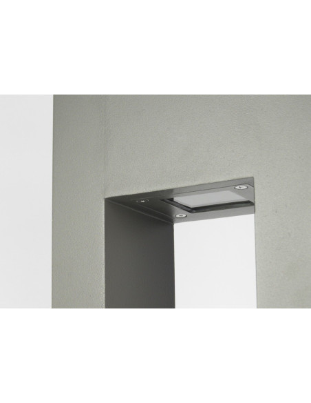 REKTAN LAMPA SŁUPEK OGRODOWY 1 X GU10 90cm IP65 CIEMNY POPIEL RE-900 SU-MA