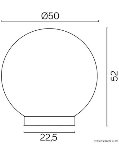 ALEKULE LAMPA OGRODOWA 1 X E27 KULA PMMA ŚREDNICA 50CM BIAŁA IP44 G 500 Z SU-MA