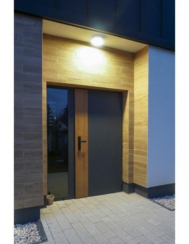 BENI PLAFON ZEWNĘTRZNY LED 18W 4000K 968LM OKRĄGŁY 20CM CIEMNY POPIEL BN-OK200 SU-MA