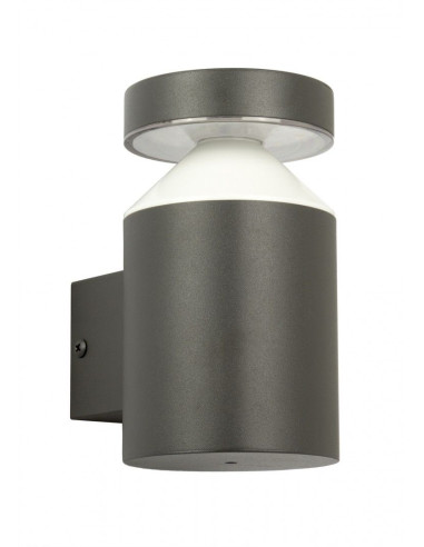 LAMPA KINKIET ELEWACYJNY 6W 415LM 4000K IP44 CIEMNY POPIEL DL-K100 SU-MA