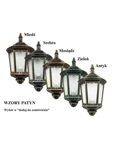 CADIZ LAMPA ZEWNĘTRZNA WISZĄCA 1 X E27 IP43 CZARNA K 1018/1/Z SU-MA