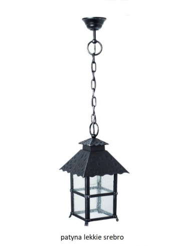 CADIZ LAMPA ZEWNĘTRZNA WISZĄCA 1 X E27 IP43 CZARNA K 1018/1/Z SU-MA