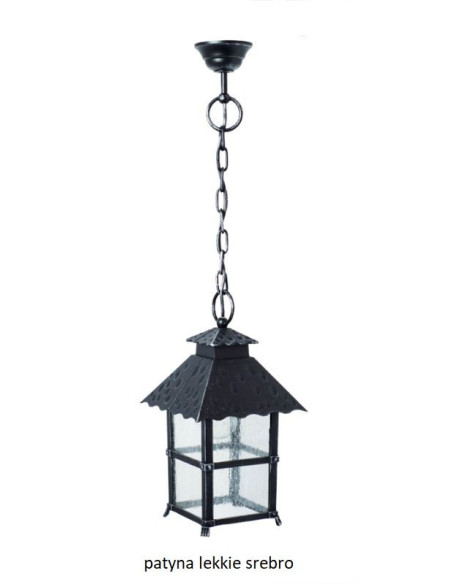 CADIZ LAMPA ZEWNĘTRZNA WISZĄCA 1 X E27 IP43 CZARNA K 1018/1/Z SU-MA