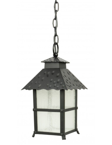 CADIZ LAMPA ZEWNĘTRZNA WISZĄCA 1 X E27 IP43 CZARNA K 1018/1/Z SU-MA