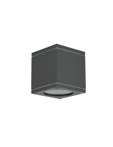 ADELA MIDI KINKIET SUFITOWY KWADRATOWY 1 X GU10 IP54 CIEMNY POPIEL M1458 DG SU-MA