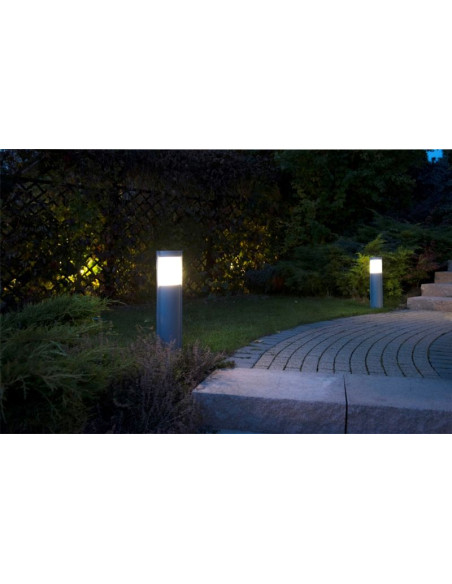 ELIS LAMPA STOJĄCA SŁUPEK 92CM 1 X E27 SREBRNY IP54 TO 3902-H 919 AL SU-MA