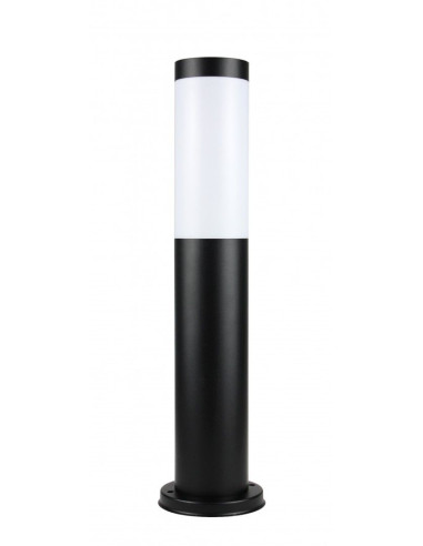 Inox LAMPA STOJĄCA SŁUPEK 40CM 1 X E27 IP44 CZARNY ST 022-450 BL SU-MA