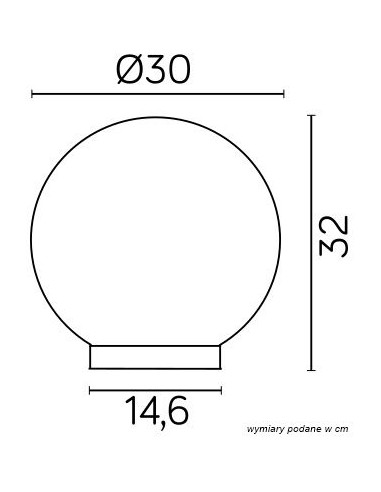 ALEKULE LAMPA OGRODOWA 1 X E27 KULA PMMA ŚREDNICA 30CM BIAŁA IP44 G 300 Z SU-MA