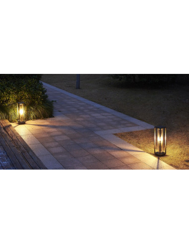Porto LAMPA STOJĄCA SŁUPEK 50CM 1 X E27 IP65 CZARNY M1932 SU-MA