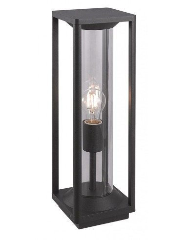Porto LAMPA STOJĄCA SŁUPEK 50CM 1 X E27 IP65 CZARNY M1932 SU-MA