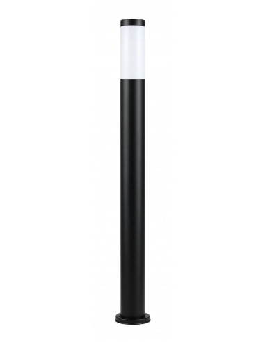 Inox LAMPA STOJĄCA SŁUPEK 110CM 1 X E27 IP44 CZARNY ST 022-1100 BL SU-MA