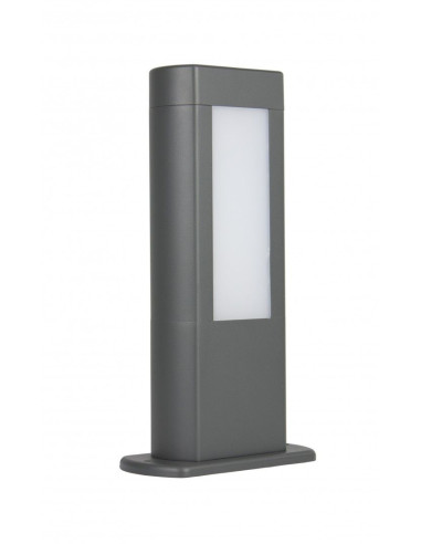 LAMPA LED STOJĄCA SŁUPEK 30CM 8W 560LM 4000K IP54 CIEMNY POPIEL GL-15401 SU-MA