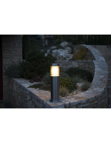 Joy LAMPA STOJĄCA SŁUPEK 50CM 1 X E27 IP44 SREBRNY 91065L-500 SU-MA