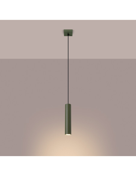 Lampa wisząca LAGOS 1 zielona oliwka