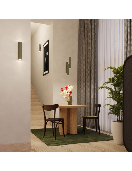 Lampa wisząca LAGOS 3L zielona oliwka