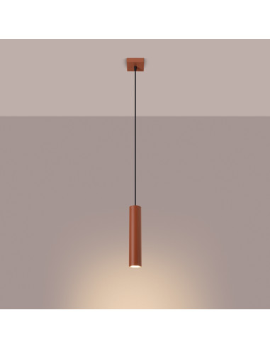 Lampa wisząca LAGOS 1 ochra czerwona