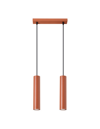 Lampa wisząca LAGOS 2 ochra czerwona