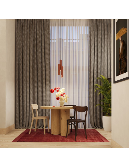 Lampa wisząca LAGOS 2 ochra czerwona