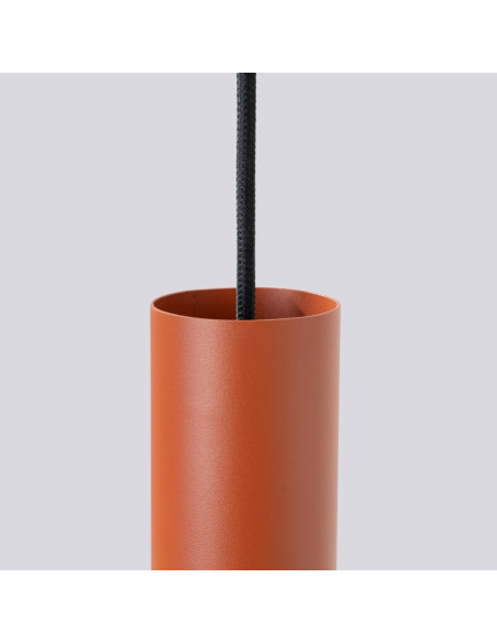 Lampa wisząca LAGOS 3L ochra czerwona