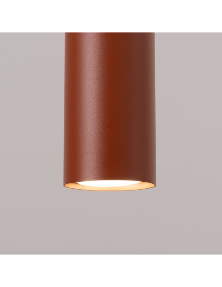 Lampa wisząca LAGOS 3L ochra czerwona
