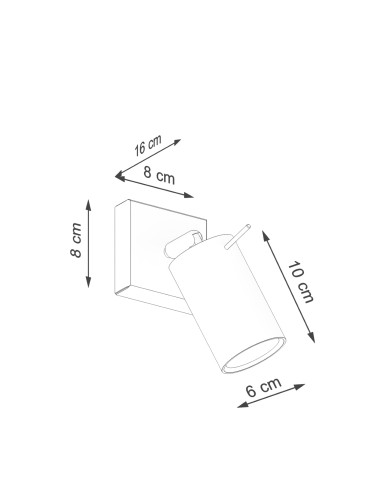 Kinkiet RING beżowy