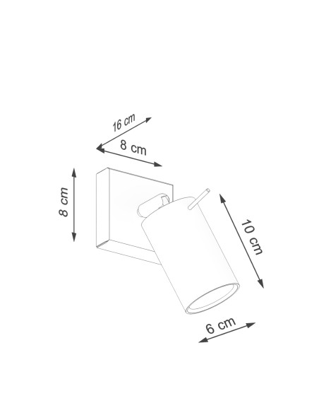 Kinkiet RING beżowy
