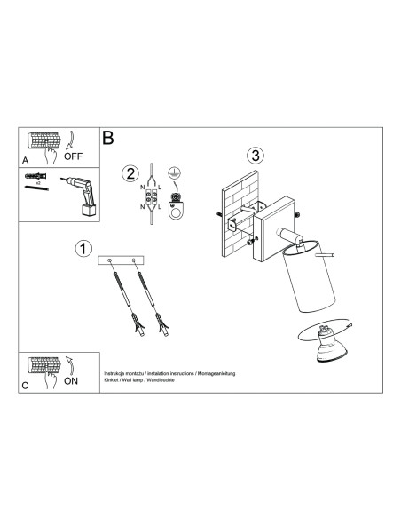 Kinkiet RING beżowy