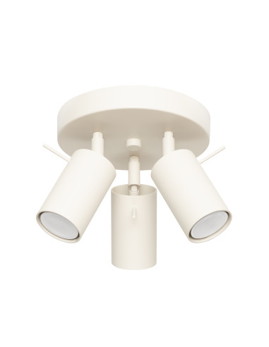 Plafon RING 3P beżowy