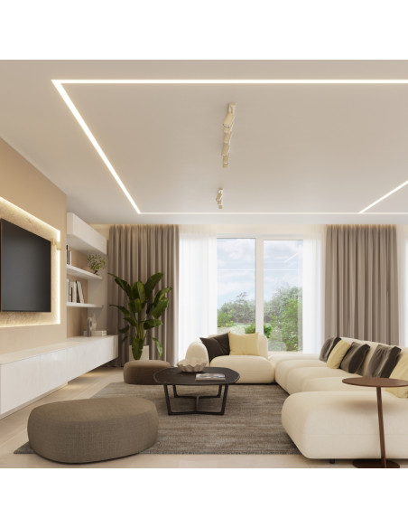 Plafon RING 3P beżowy