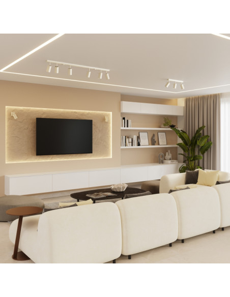 Plafon RING 3P beżowy