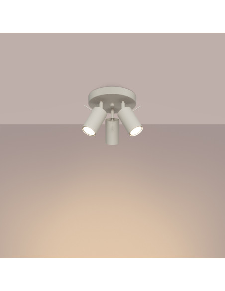 Plafon RING 3P beżowy