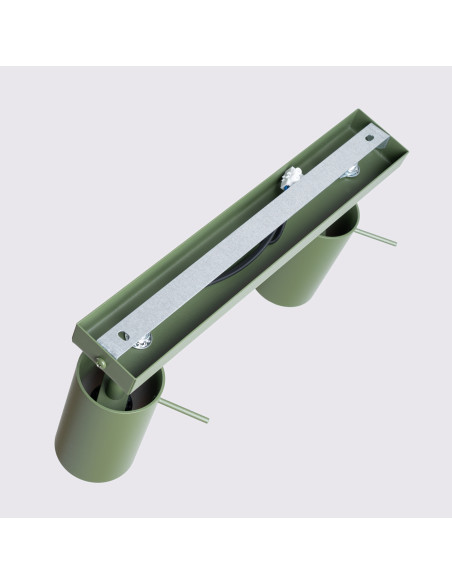 Plafon RING 2 zielony oliwkowy