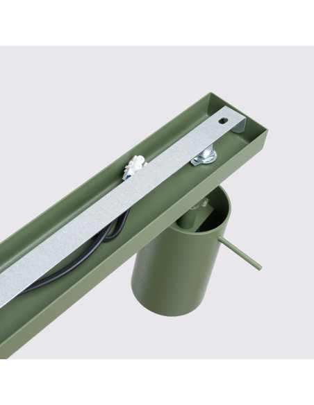 Plafon RING 4L zielony oliwkowy
