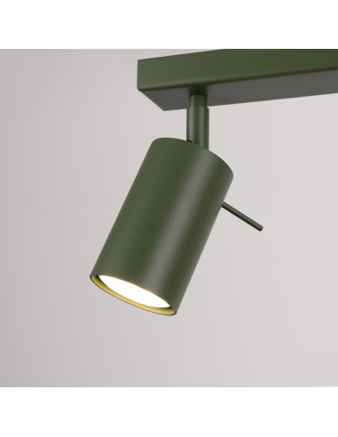 Plafon RING 4L zielony oliwkowy