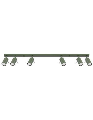 Plafon RING 6L zielony oliwkowy